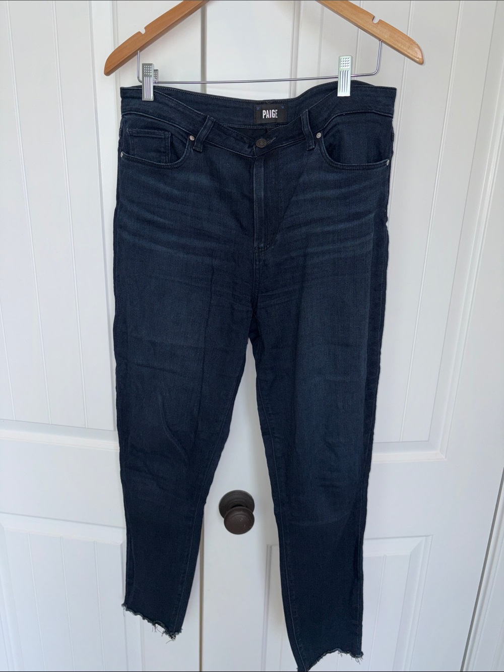 PAIGE Women’s Dark Blue Slim Jeans